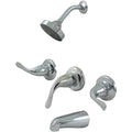 3-Handle Tub and Shower Faucet Trim Kit in Polished Chrome F783926