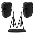 Pro DJ Bluetooth Powered PA Speaker Stands I495