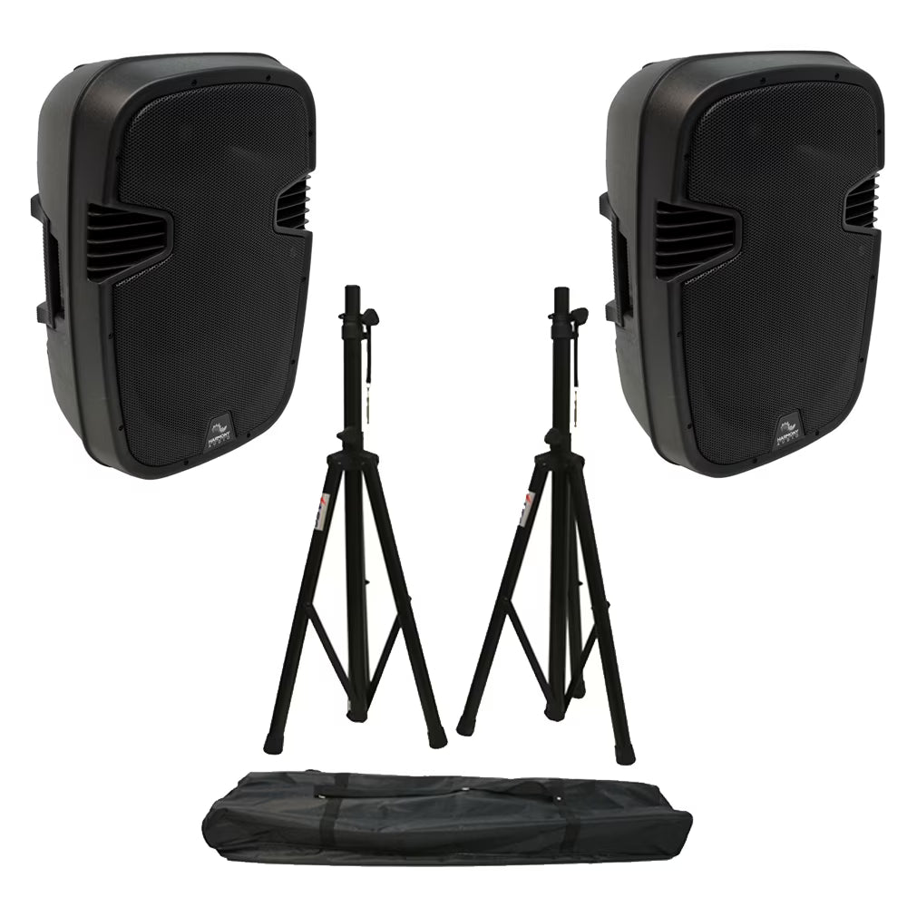 Pro DJ Bluetooth Powered PA Speaker Stands I495