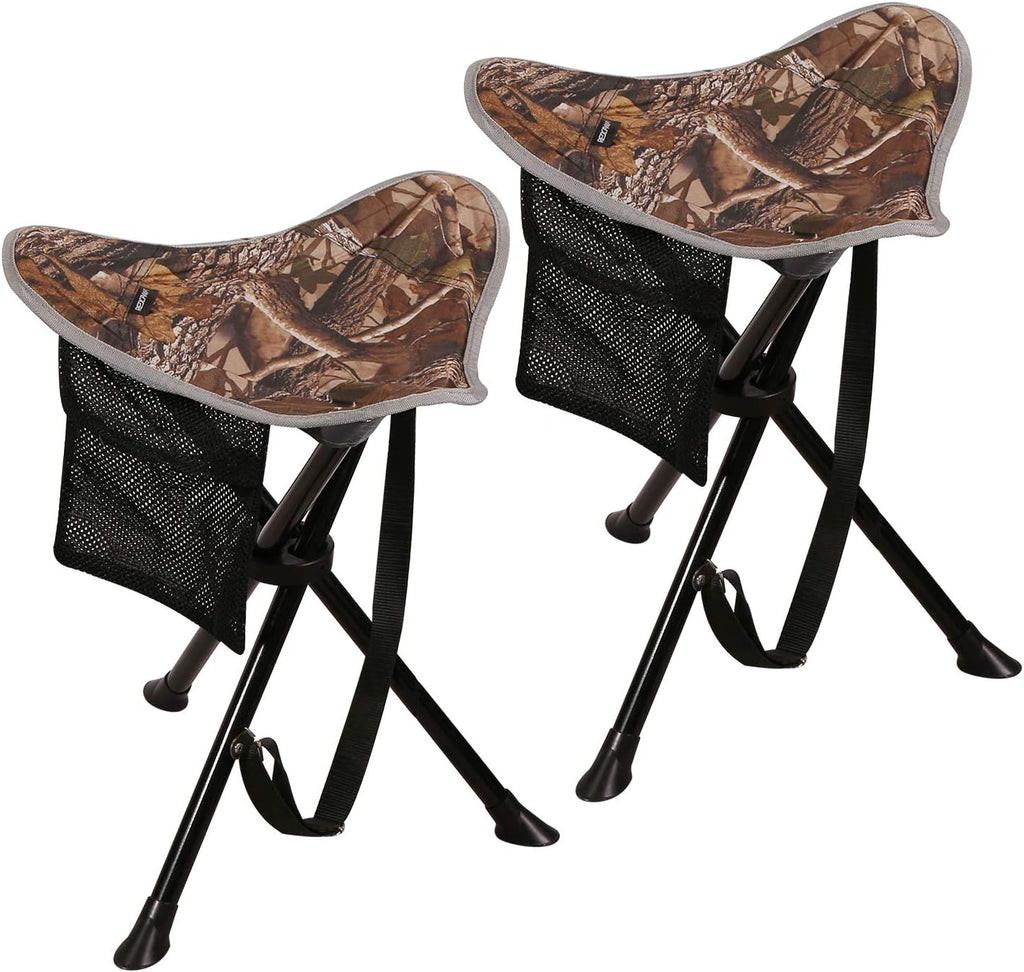 Black and Gray 2-Pack Folding Camping Stool W734