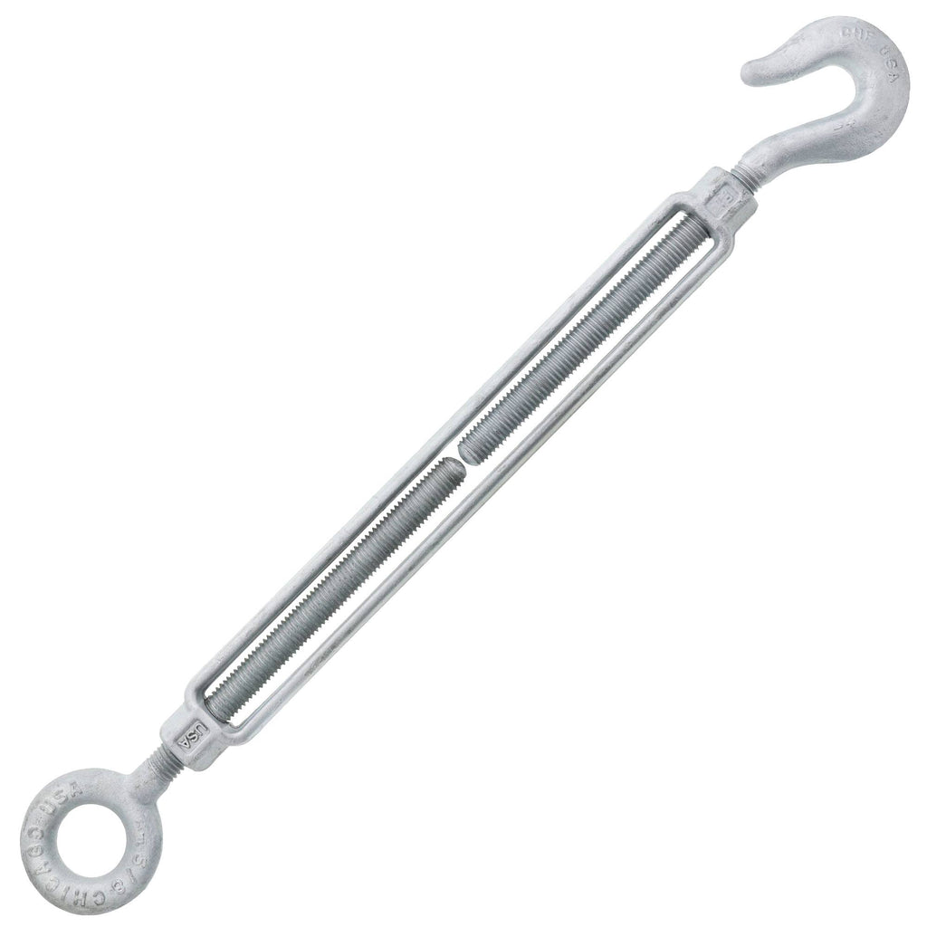 5/8 x 12 Hot Dip Galvanized Hook x Eye Turnbuckle N13380