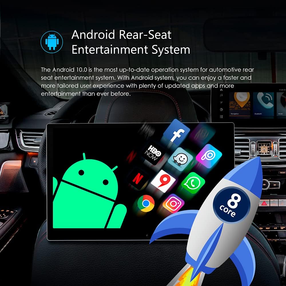12.5 Inch Android Car Headrest Touch Screen Portable Video Player H756
