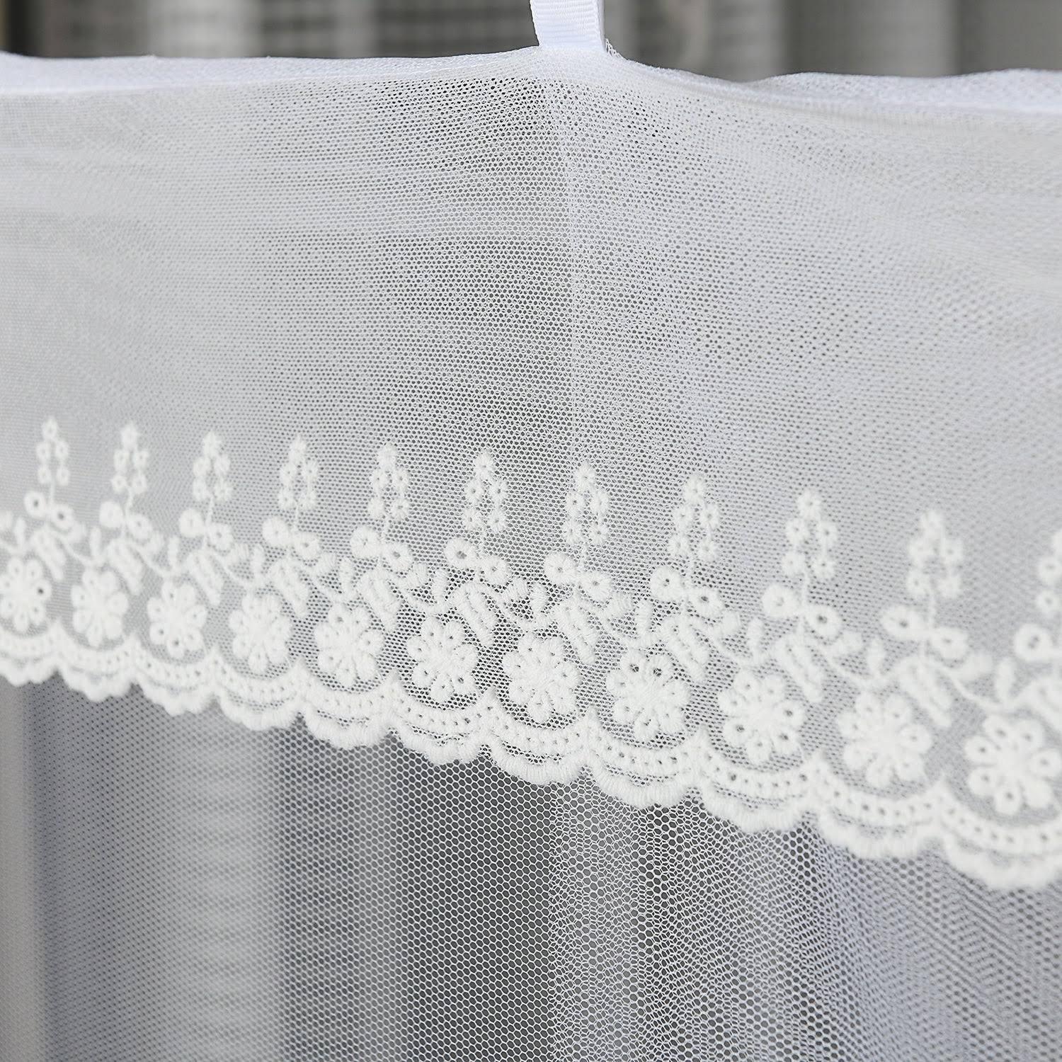 4-Post Hanging Sheer Mosquito Bed Canopy Q672946