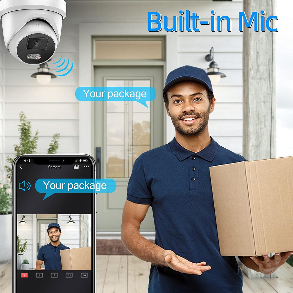 4MP POE IP Camera with Built-in Microphone and SD Slot G156202