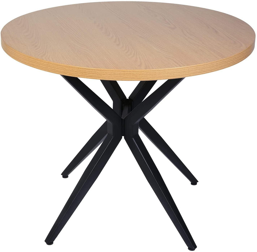 36 Round Dining Table with Solid Metal Legs O6295