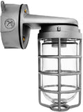 Vaporproof Wall Bracket with Glass Globe and Cast Guard O1048