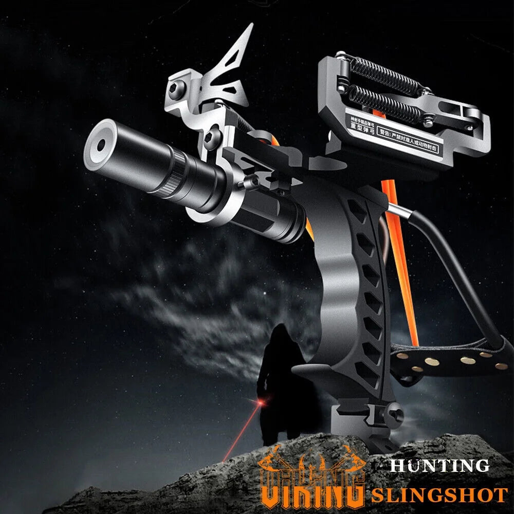 Stainless Steel Wristband Slingshot with Laser Sight E672384