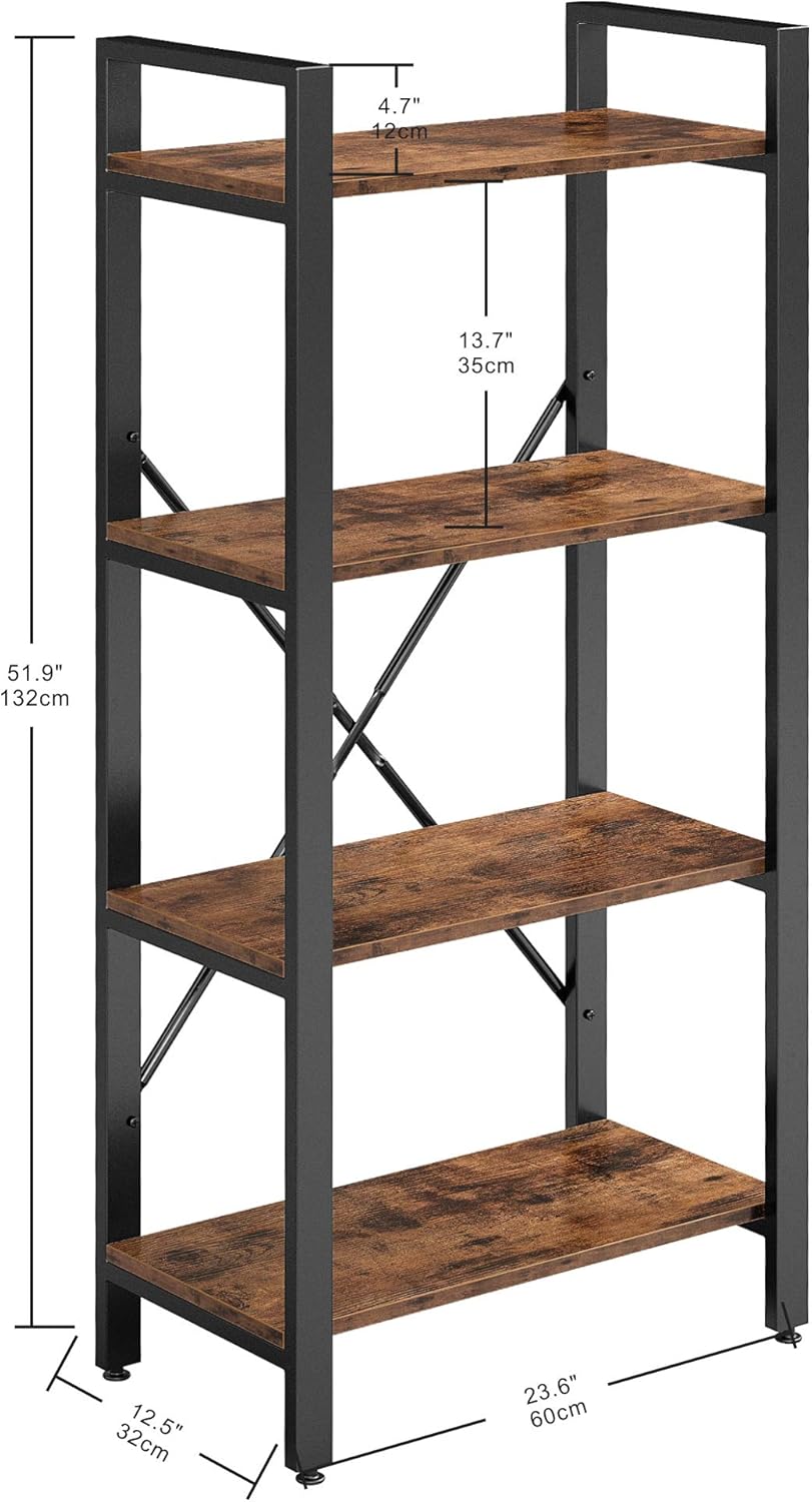 4-Tier Ladder Shelf Bookcase S60092