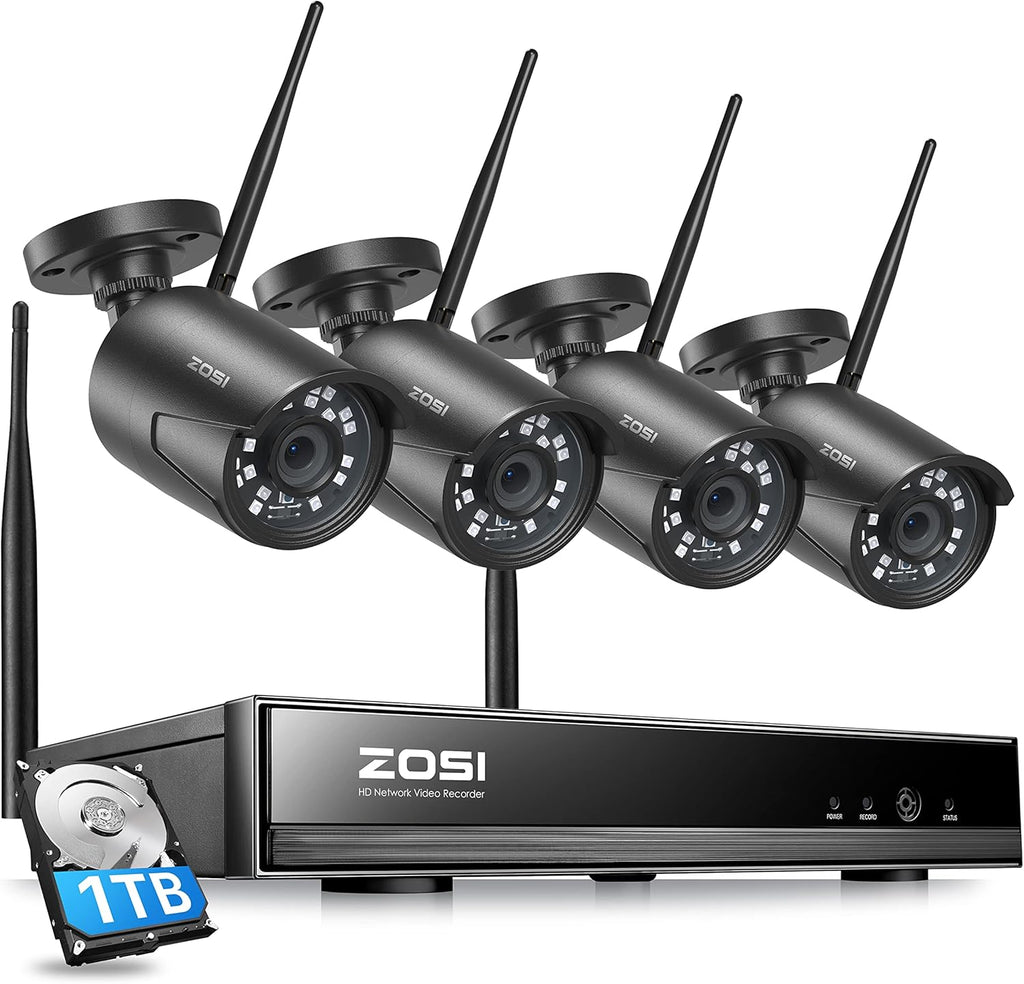 8 Channel 5MP Lite Surveillance DVR with 1TB Hard Drive and 4 x 1080p Weatherproof CCTV Bullet Camera G6242