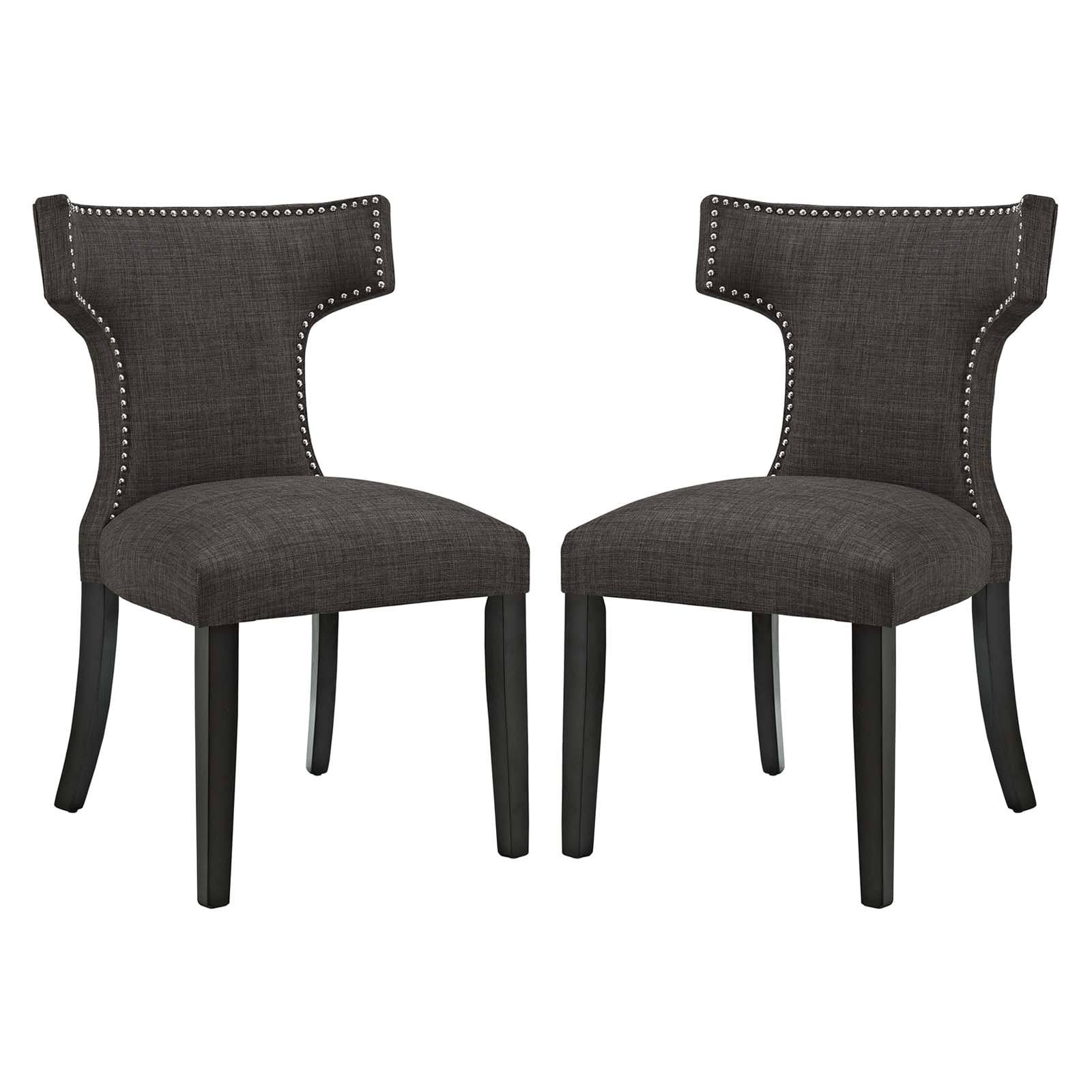 Wheatgrass Fabric Dining Side Chair Set of 2 O9163