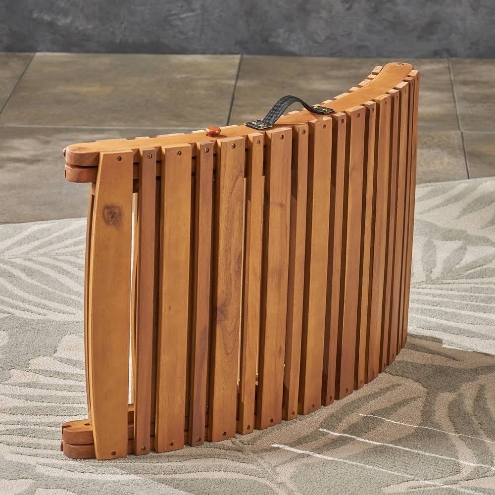 Acacia Wood Chaise Lounge (Set of 2) J240933