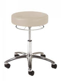 Chrome 360 Hand Release Physician Stool with Foot Ring N663963