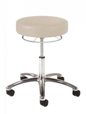 Chrome 360 Hand Release Physician Stool with Foot Ring N663963