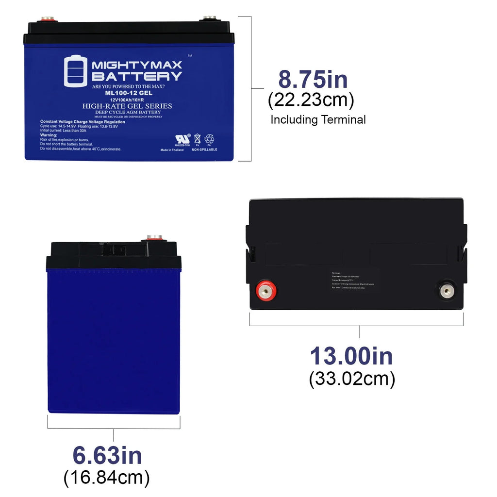 12V 100AH GEL Battery N4274