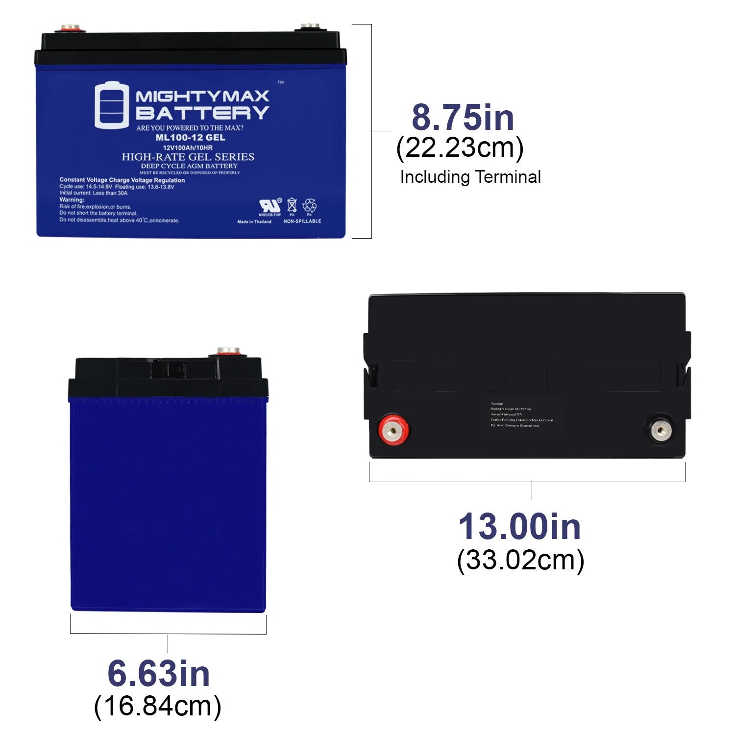 12V 100AH GEL Battery N4274