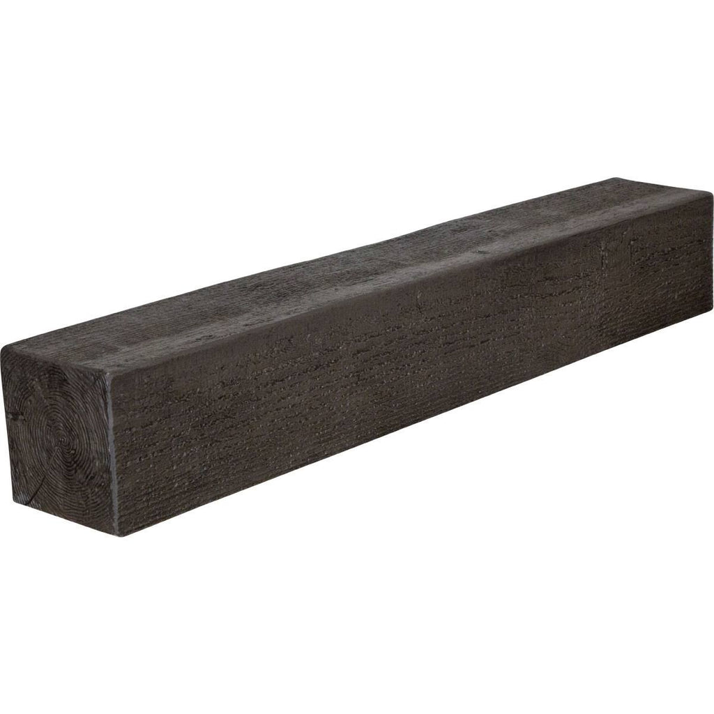 Rough Sawn Faux Wood Fireplace Mantel, Burnished Cedar N28398