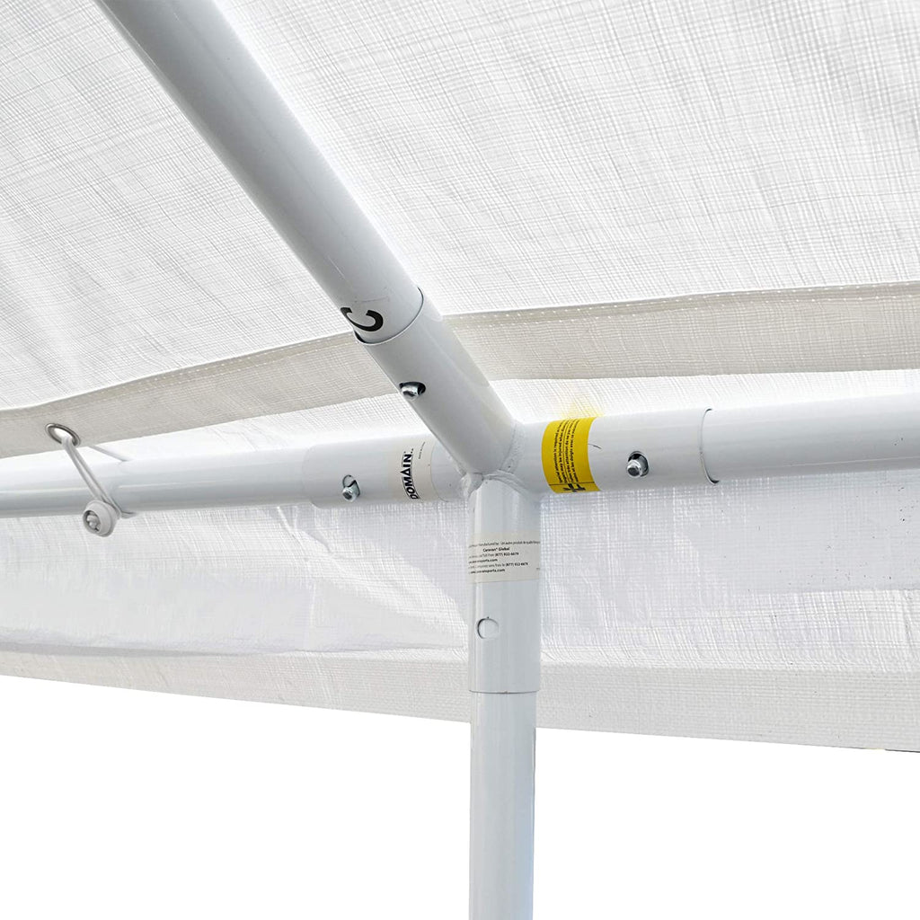 White 10' x 15' Carport Shelter P9837
