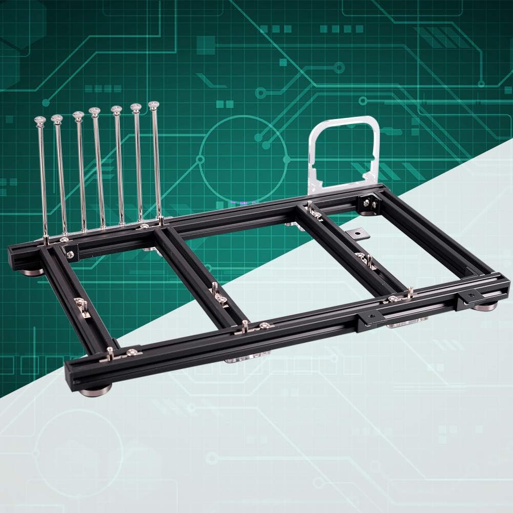Black Open Frame Aluminum Alloy ATX Computer Case R4506
