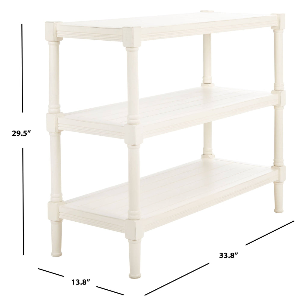 Black 3-Shelf Console Table A18995