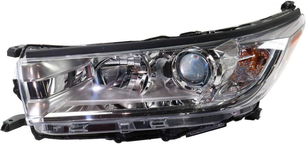 Headlight Assembly Pair Chrome Bezel S40185