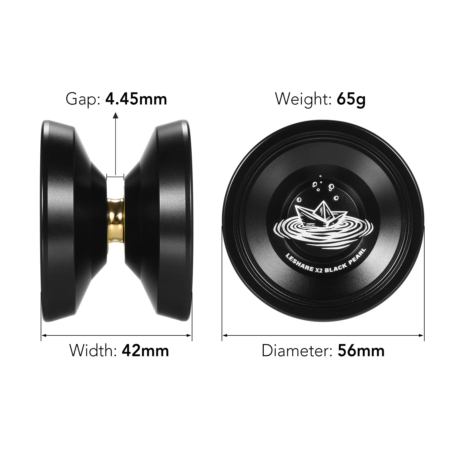 Aluminum Yo Yo with Bearing Strings and Glove Z341762