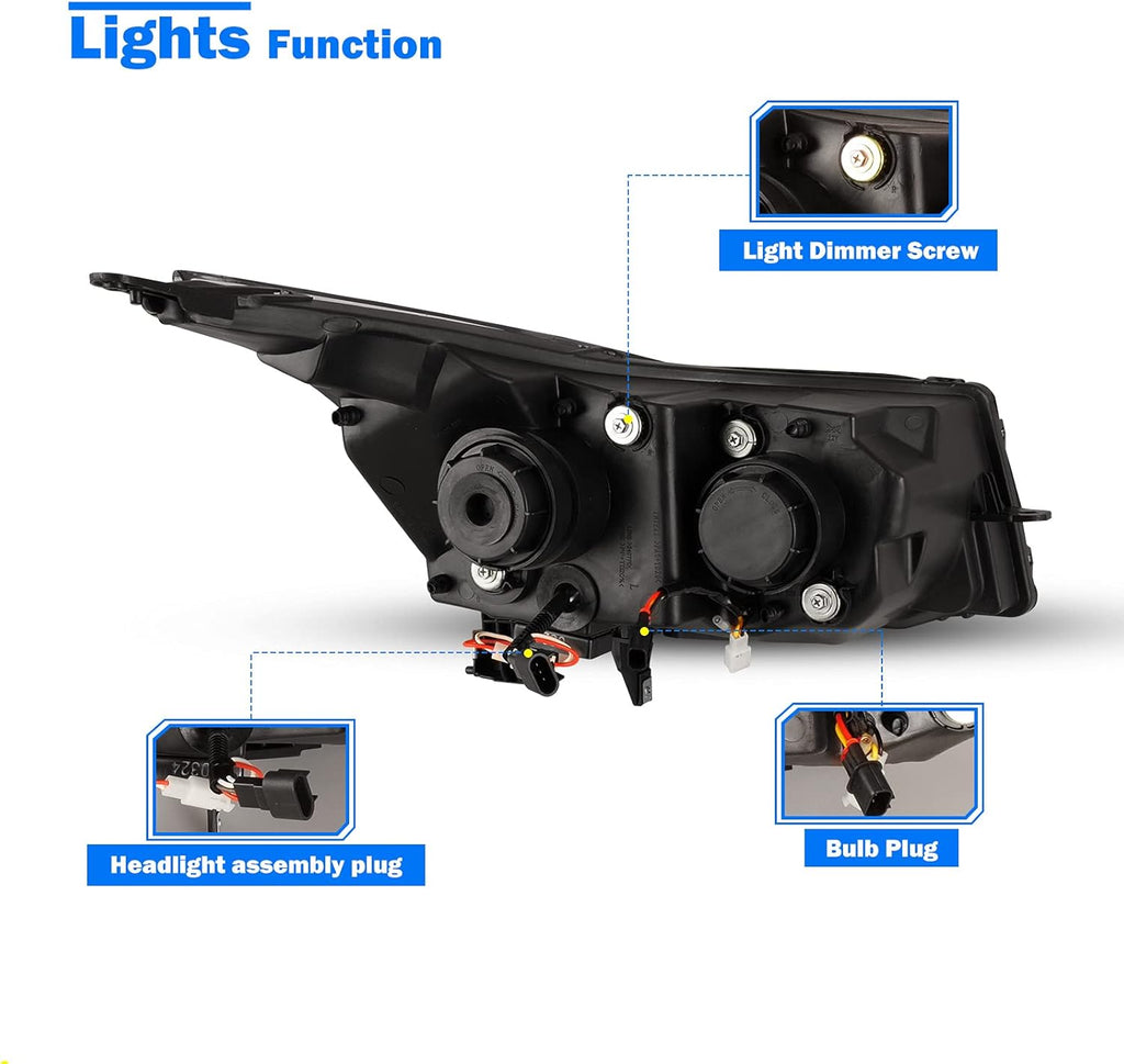 Headlight Assembly with LED Daytime Running Lights Projector M960140