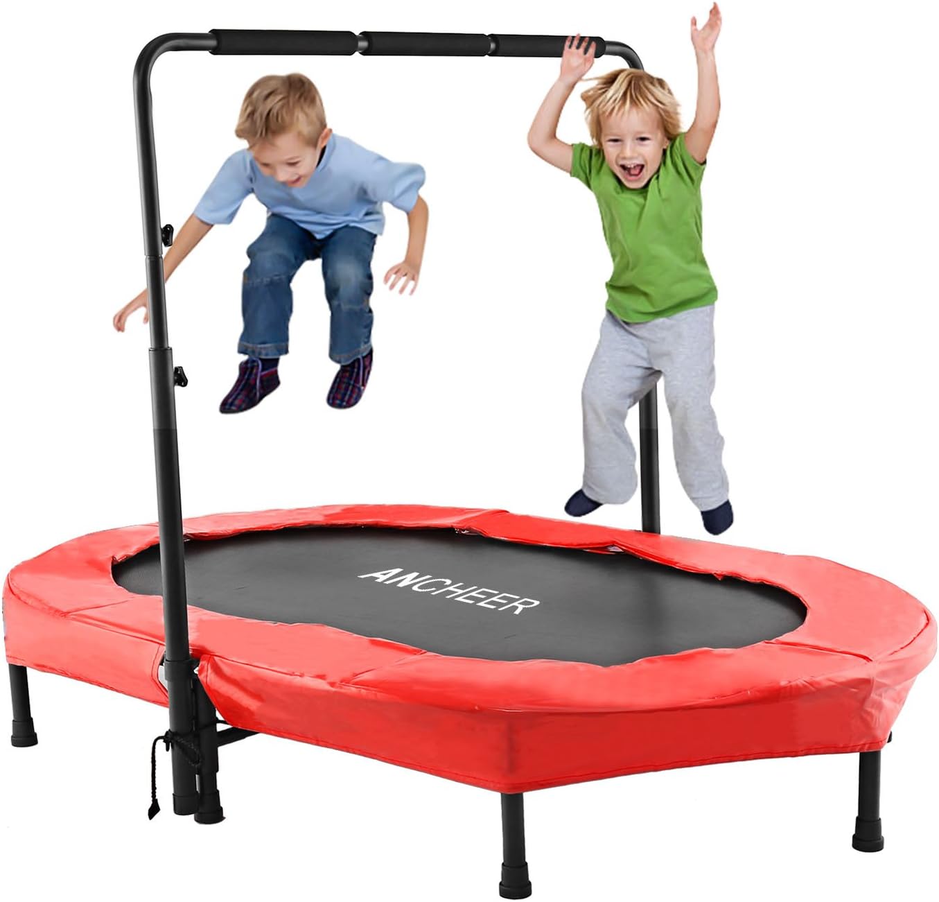 Foldable Trampoline with Adjustable Handle, Max Load 220lbs M79519