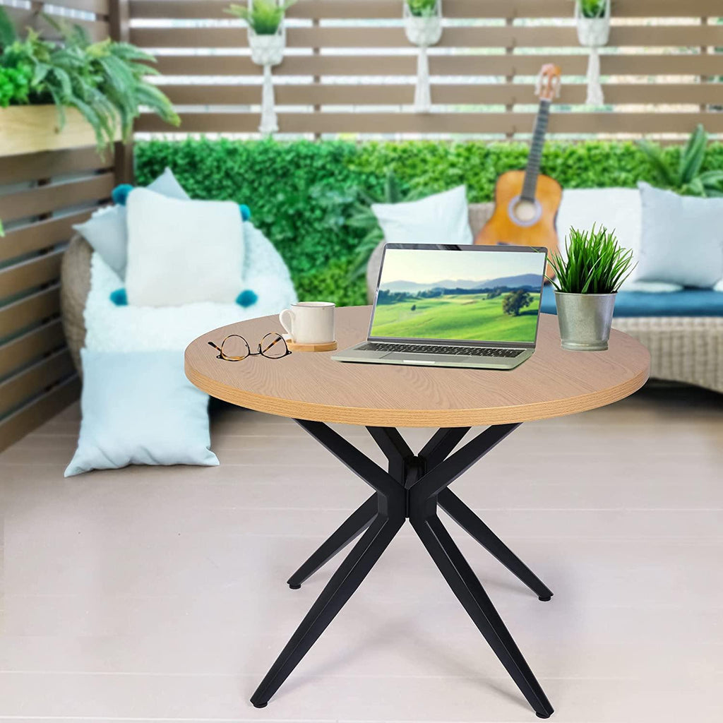 36 Round Dining Table with Solid Metal Legs O6295