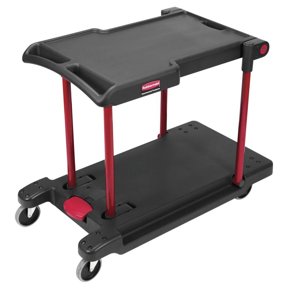 Black Two Shelf Utility Cart K506356