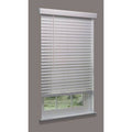 Cordless Faux Wood Blind, White, 23-1/4x22w x 4 P775546
