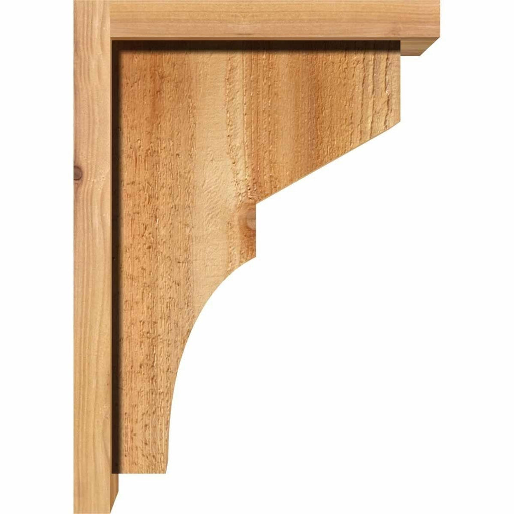 6x22W x 14x22D x 26x22H Western Red Cedar Corbel with Backplate Z5401