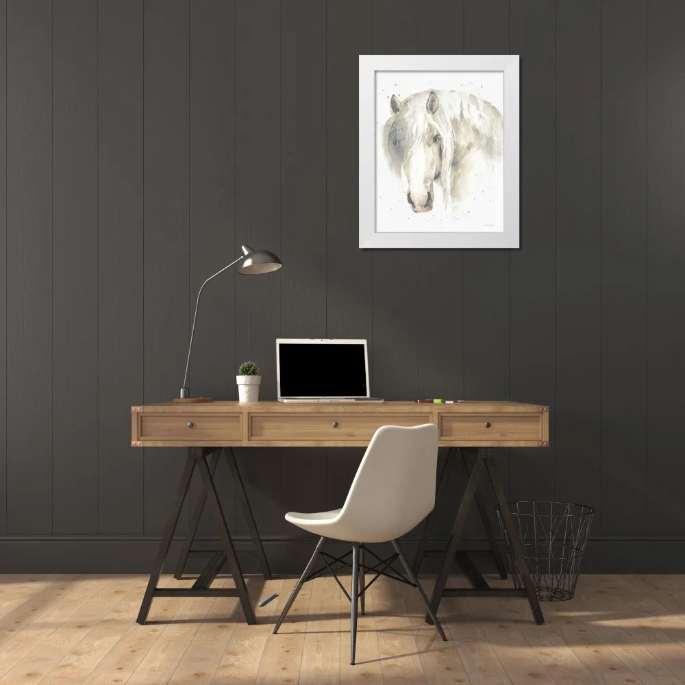 White Modern Wood Framed Museum Art Print H603693