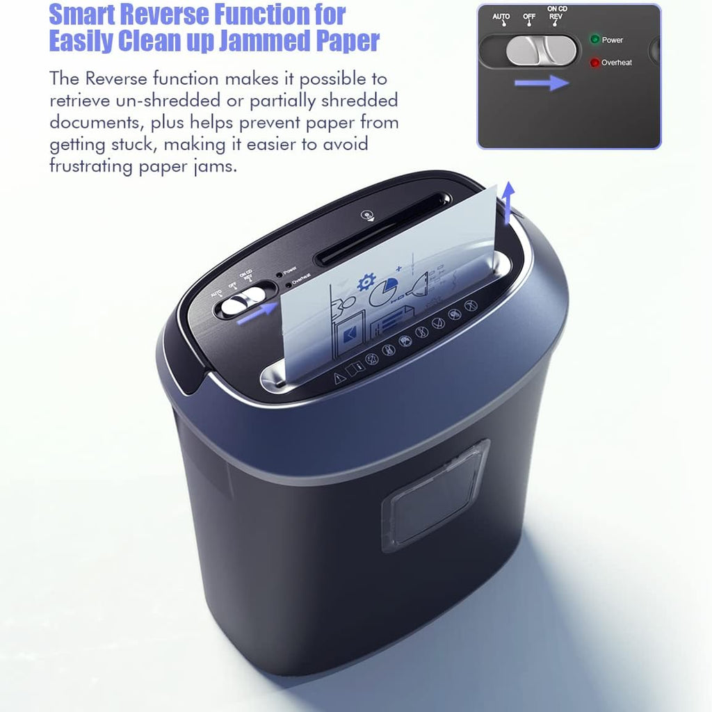 12-Sheet High-Security Cross-Cut Paper Shredder with Large Wastebasket, Pack of 2 C7113
