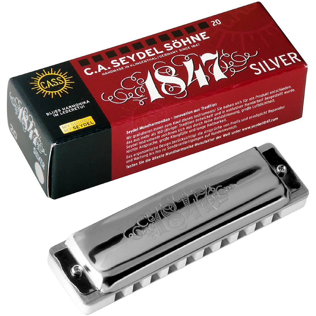 Blues Silver 1847 Harmonica E R371