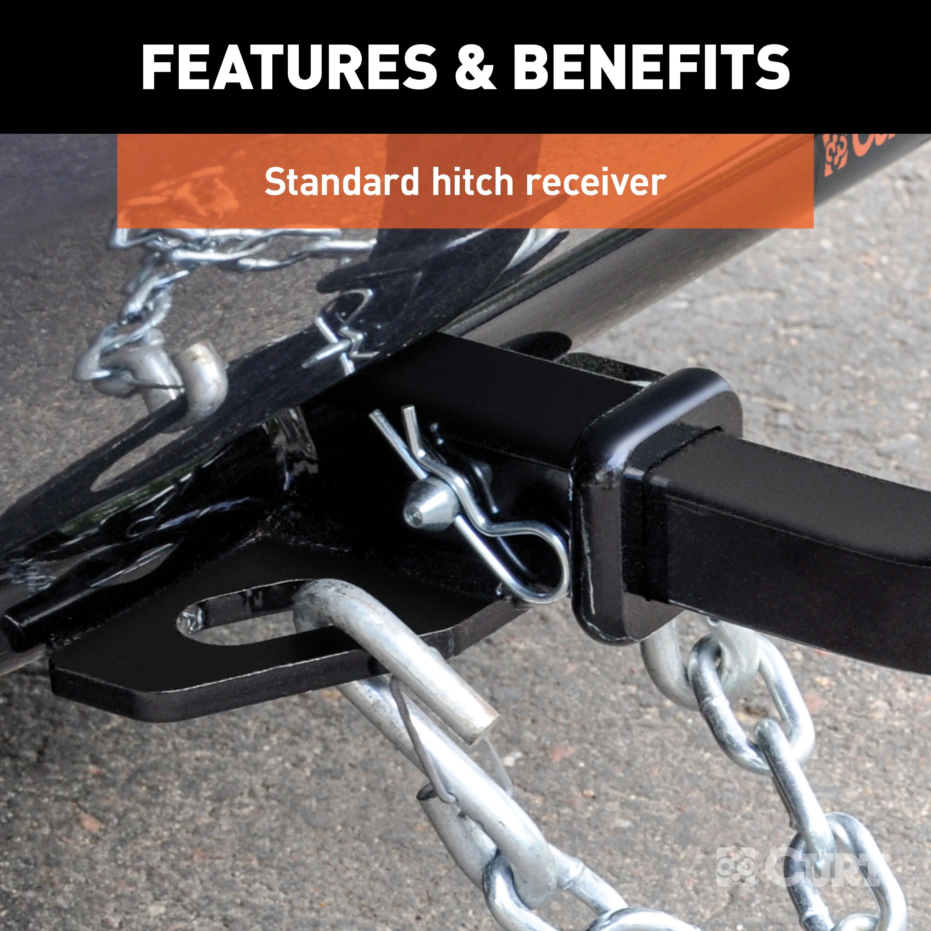 Class 2 Trailer Hitch with Installation Hardware, Pin & Clip K356