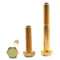 Grade 8 Hex Cap Screw Alloy Steel Yellow Zinc Plated N9537