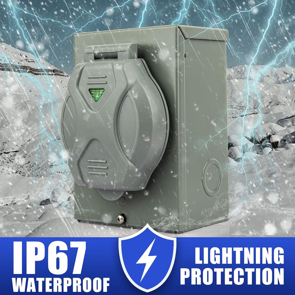 50 Amp Generator Power Inlet Box NEMA SS2-50P F6736