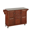 Cherry Salt and Pepper Granite Top Cart M91131