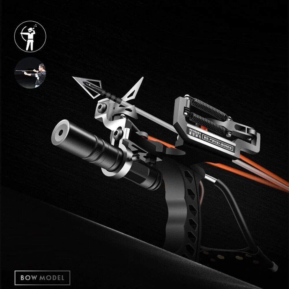 Stainless Steel Wristband Slingshot with Laser Sight E672384