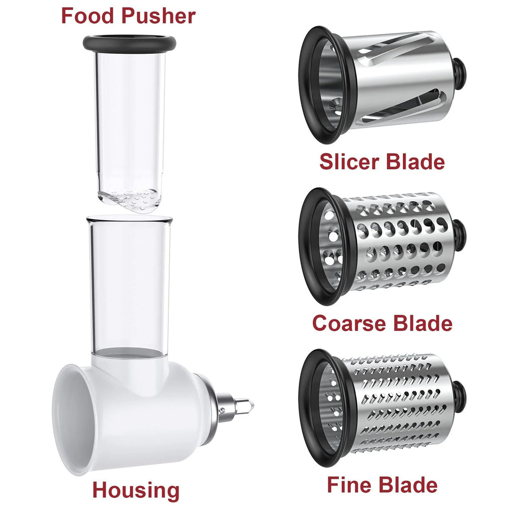 Vegetable Slicer and Cheese Grater Attachment for KitchenAid Stand Mixers Q8439