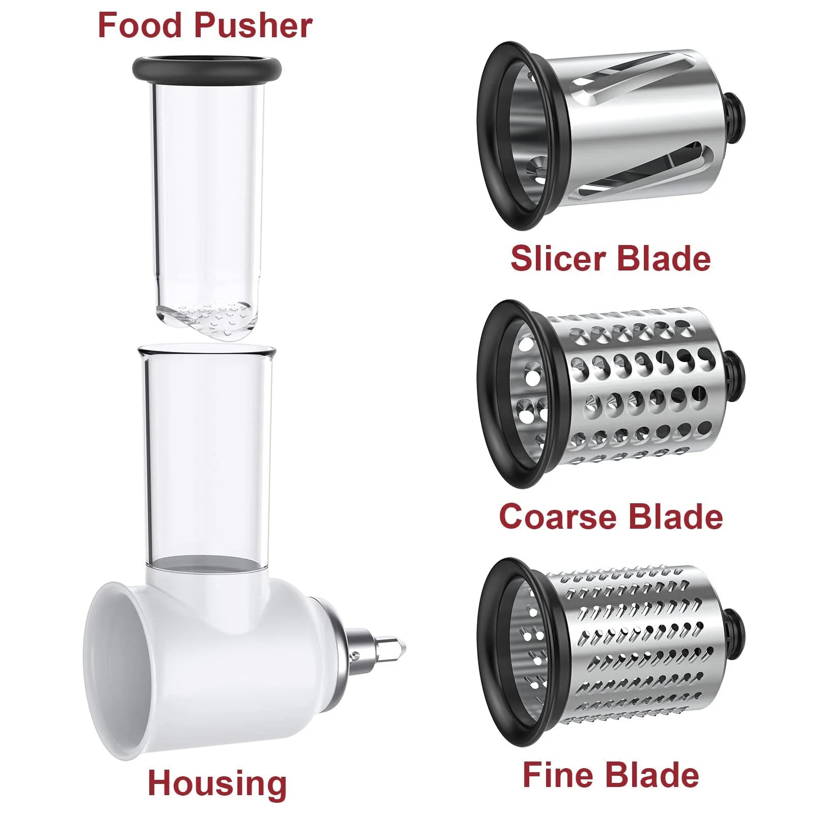 Vegetable Slicer and Cheese Grater Attachment for KitchenAid Stand Mixers Q8439