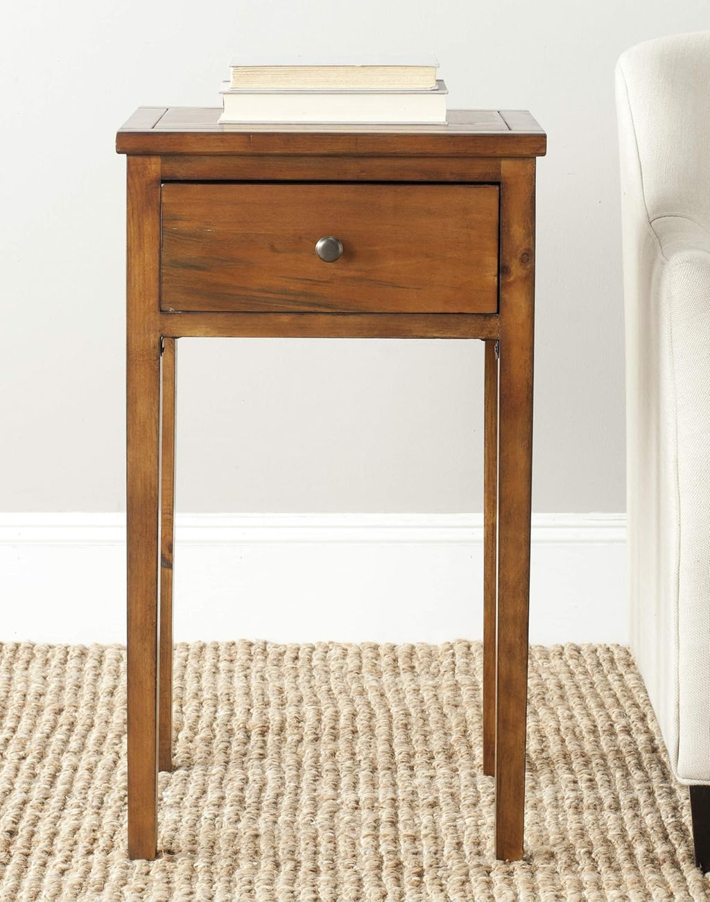 French Grey End Table D9358