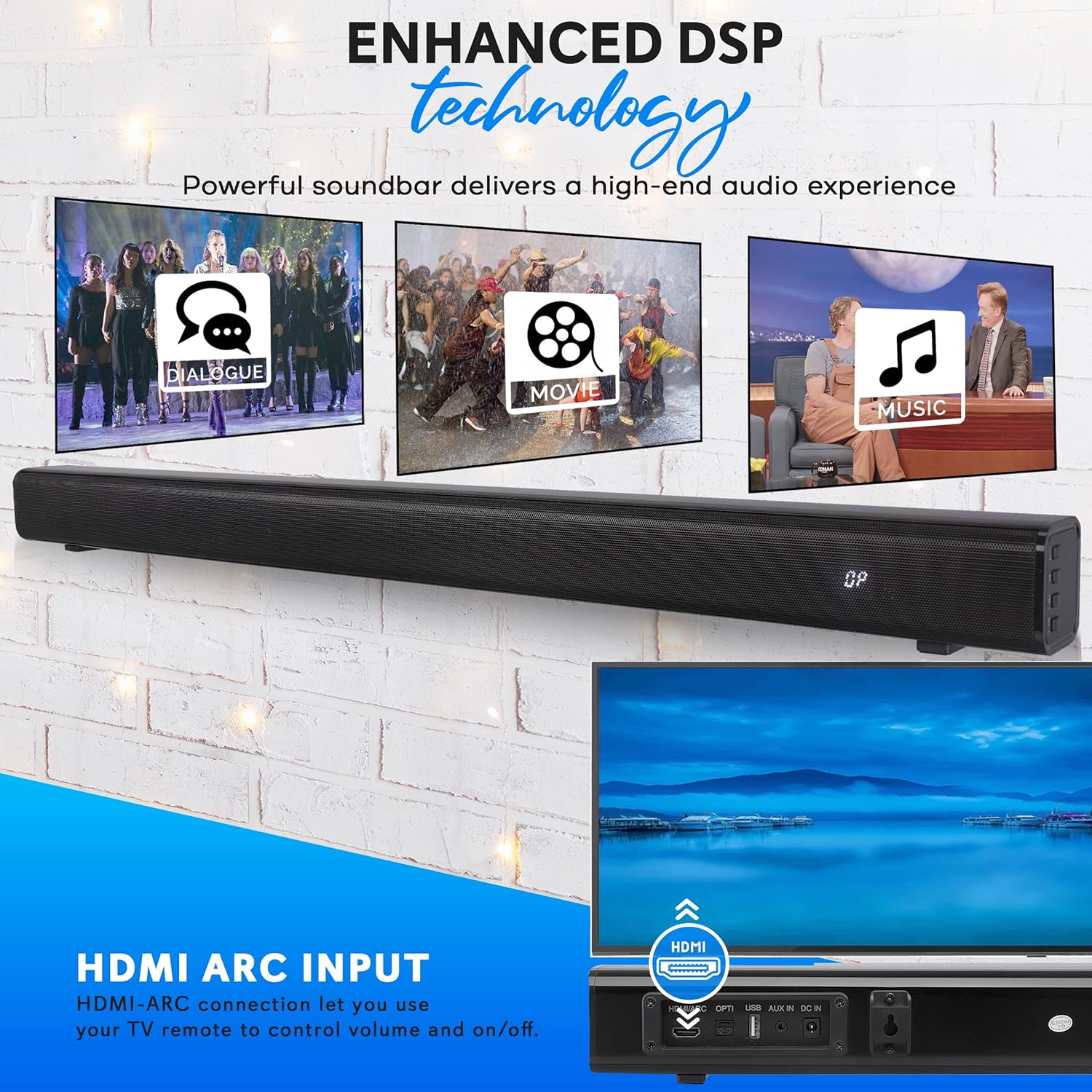 Bluetooth Soundbar with Remote Control C586