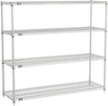 Silver Epoxy Wire Shelving Starter Unit B3505