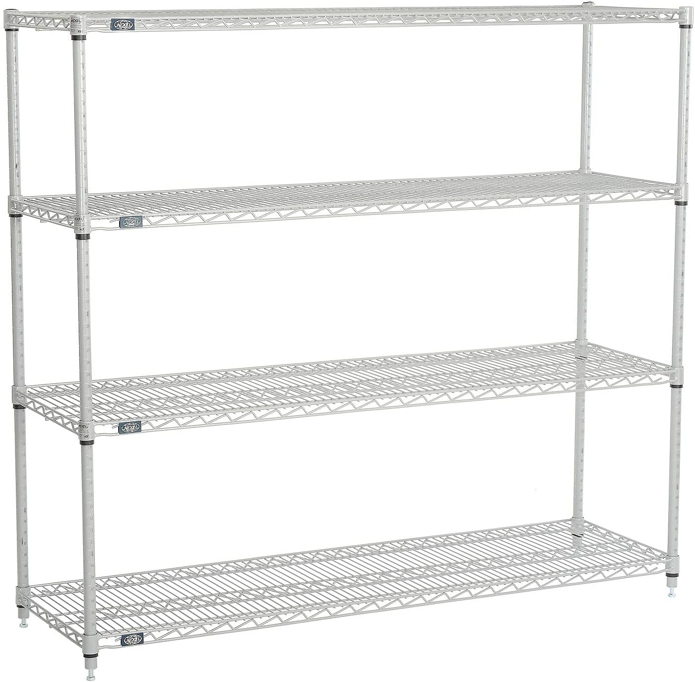 Silver Epoxy Wire Shelving Starter Unit B3505