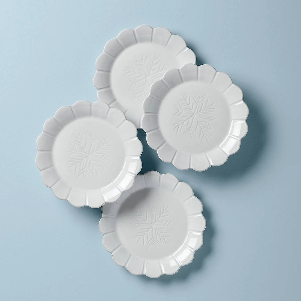 Alpine Carved 4-Piece Accent Plate Set C512