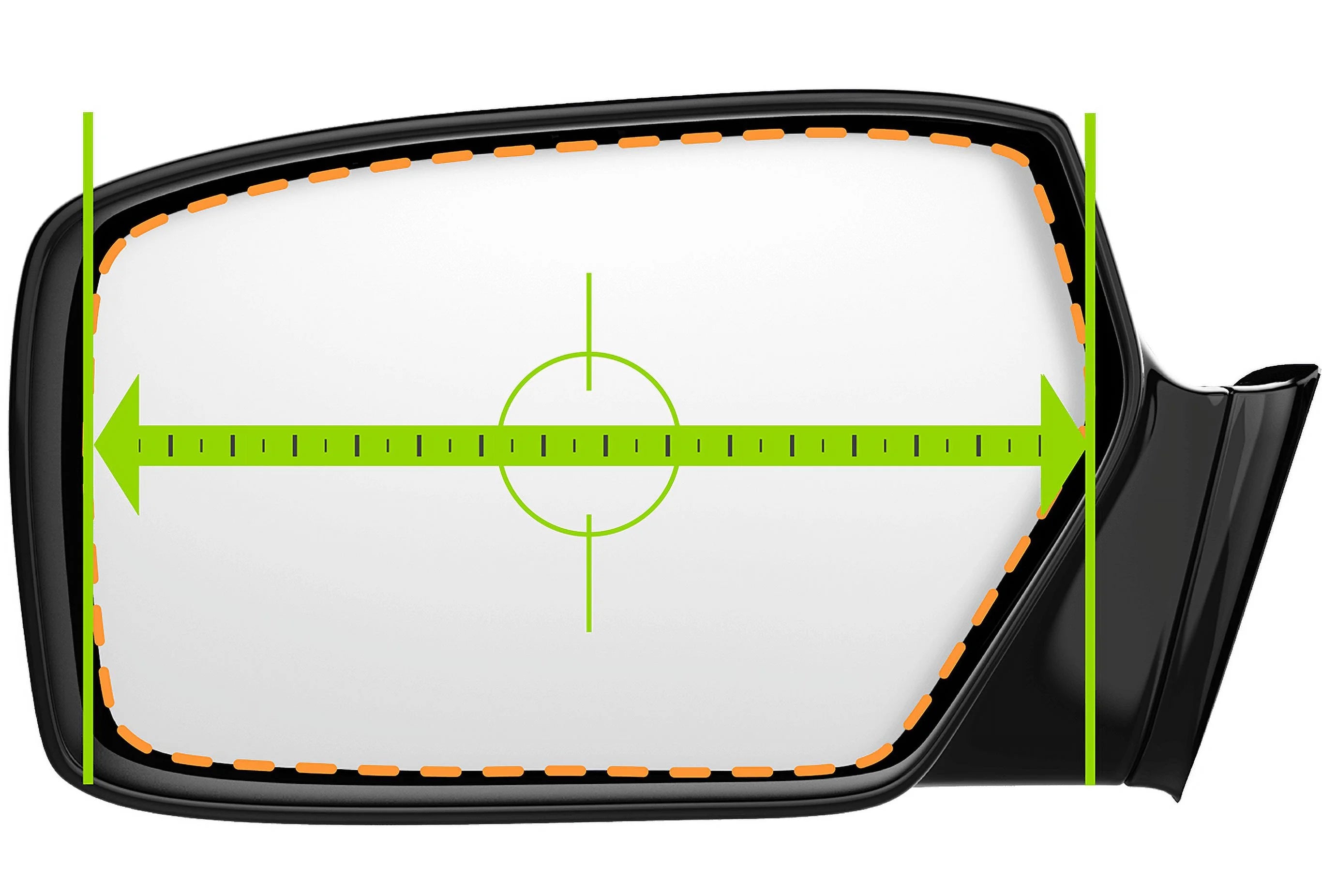 Convex Passenger Side View Mirror for Hyundai Santa Cruz 2022-2023 Z1789