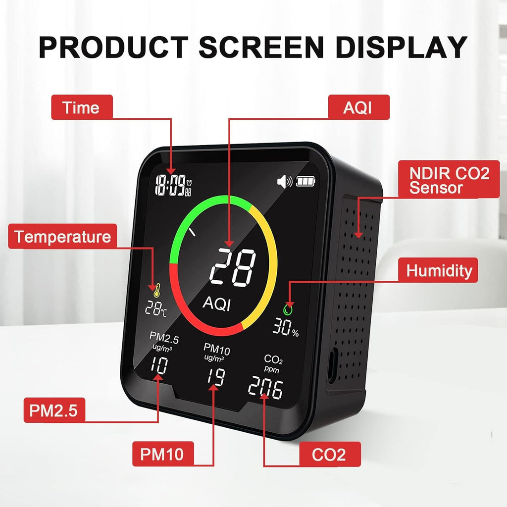 9A Air Quality Monitor CO2 Detector C4609