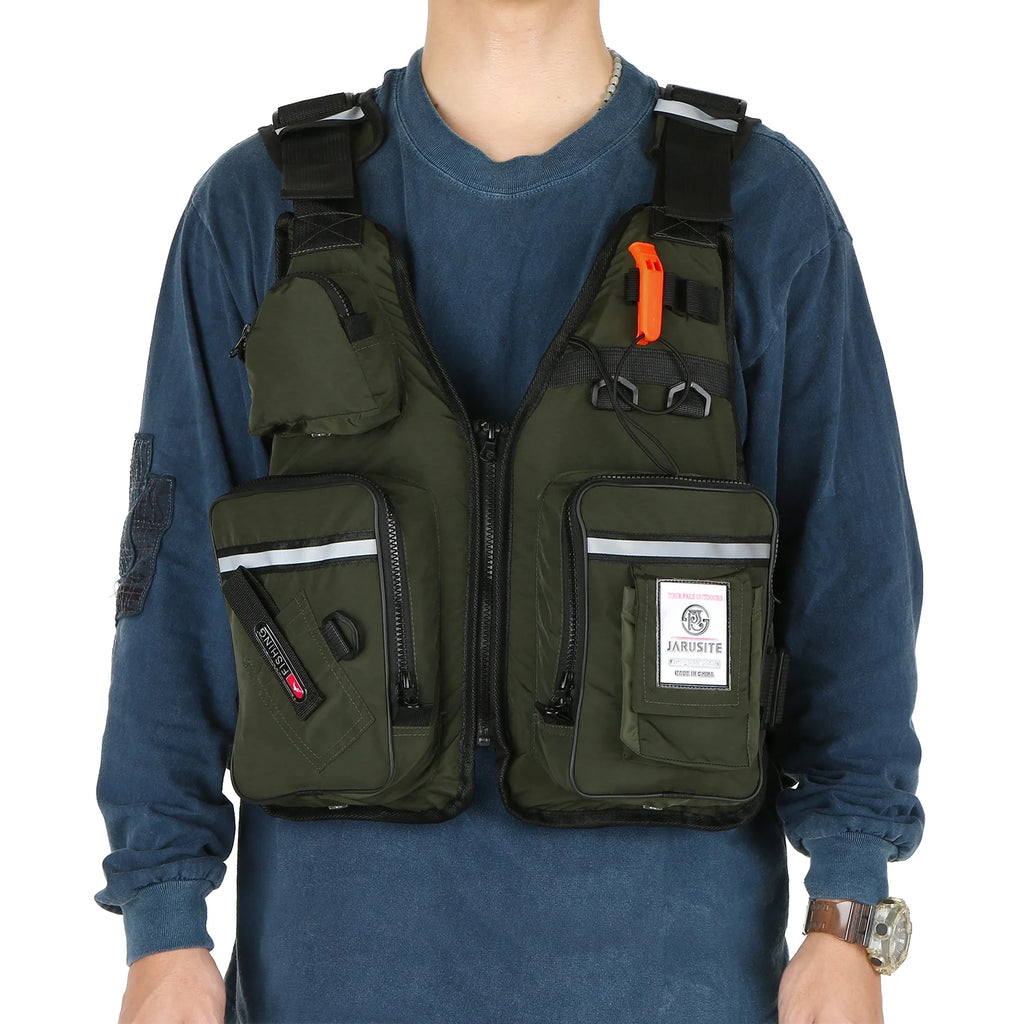 Fly Fishing Jacket Vest with Multi-Pockets U21253