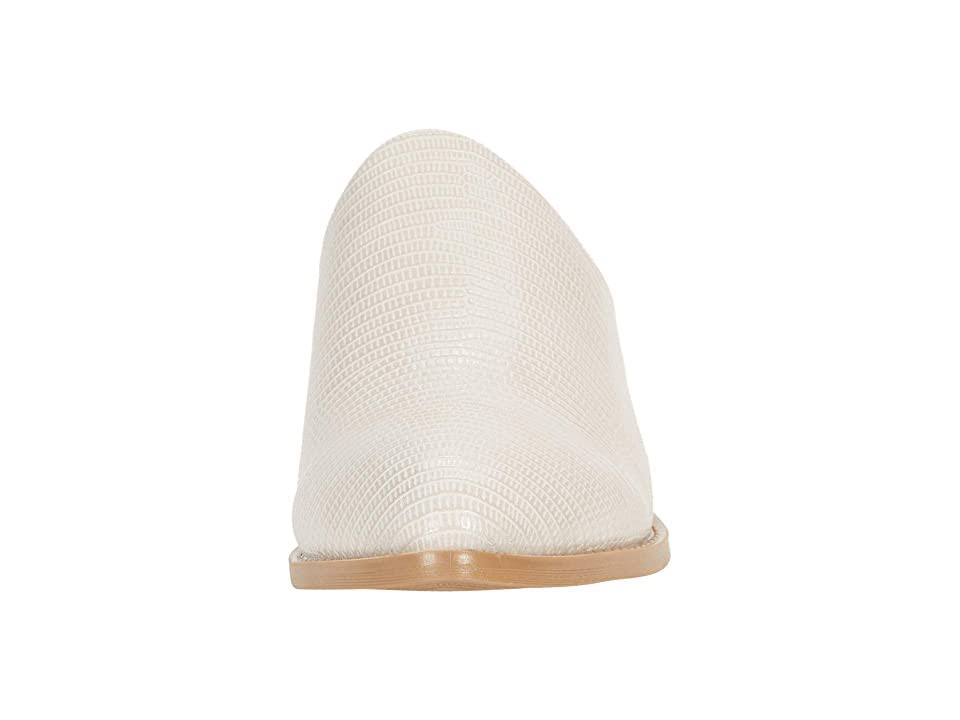 Cream Lizard Embossed Mule W276344